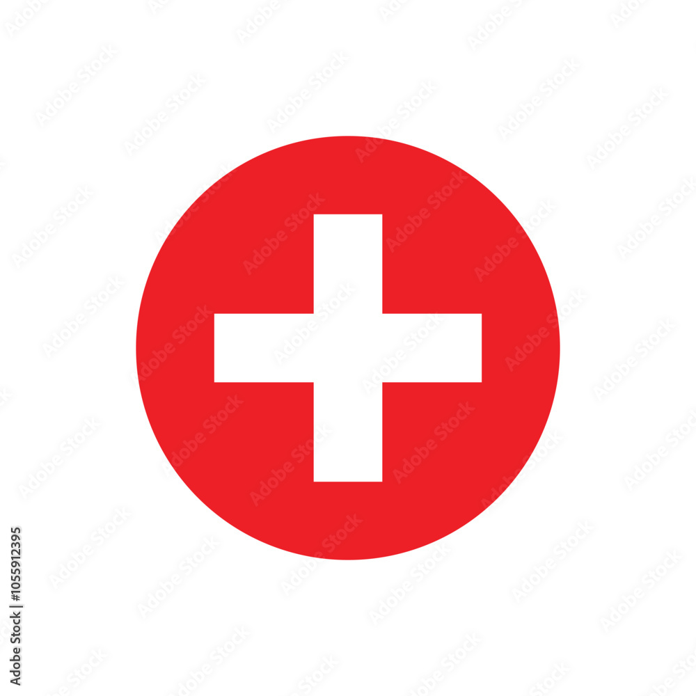 Plus icon silhouette vector on white background Plus icon silhouette vector on white background