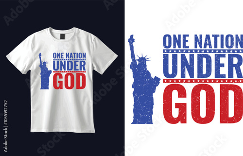 American T-shirt Design Vector