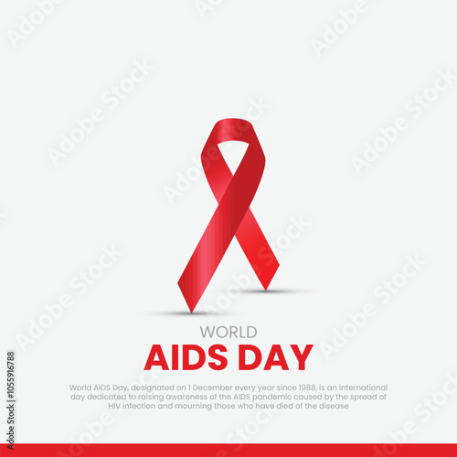 world aids day. world aids day creative banner, poster, postcard, social media post, background, template, greetings card, t-shirt design etc.