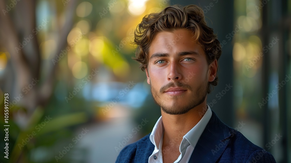 Serious Young Man Portrait, a striking depiction of a young man exuding confidence and determination, featuring sharp features and a thoughtful expression against a neutral backdrop. Serious Young Man Portrait, a striking depiction of a young man exuding confidence and determination, featuring sharp features and a thoughtful expression against a neutral backdrop.