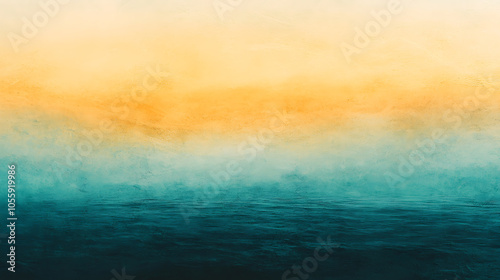 Tranquil abstract ocean and sky gradient at sunset