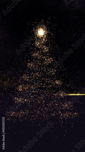 Happy Holidays Greeting Animation Vertical Background