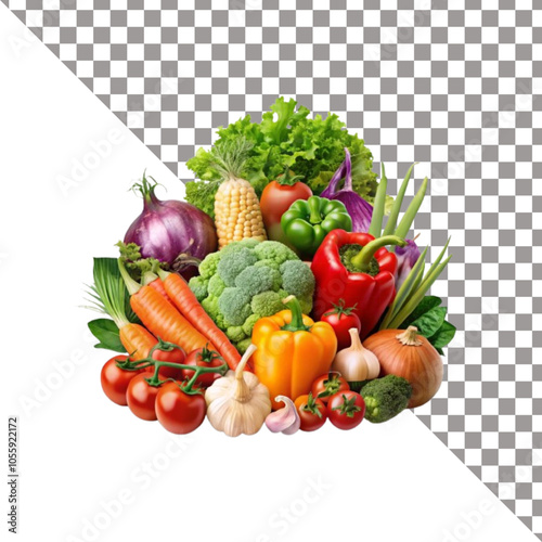 vegetable isolated on a white background.