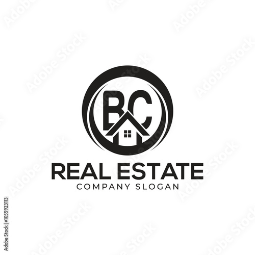 BE Real Estate Logo template