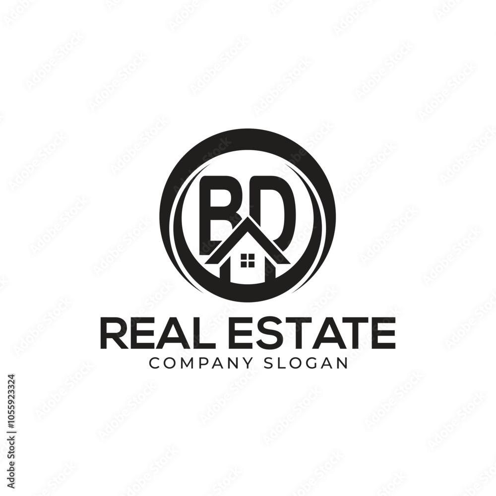 BD Real Estate Logo template BD Real Estate Logo template