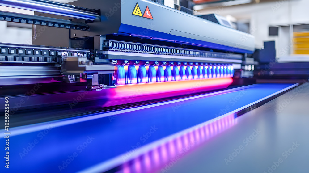 High-Tech Digital Printing Machine in Action