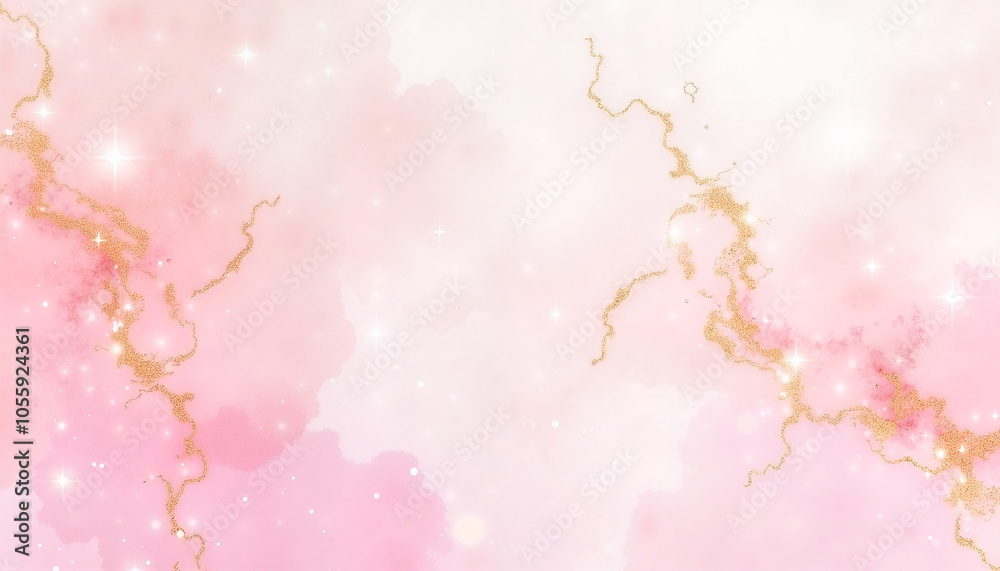 Elegant Watercolor Pink Gold Abstract Background Elegant Watercolor Pink Gold Abstract Background