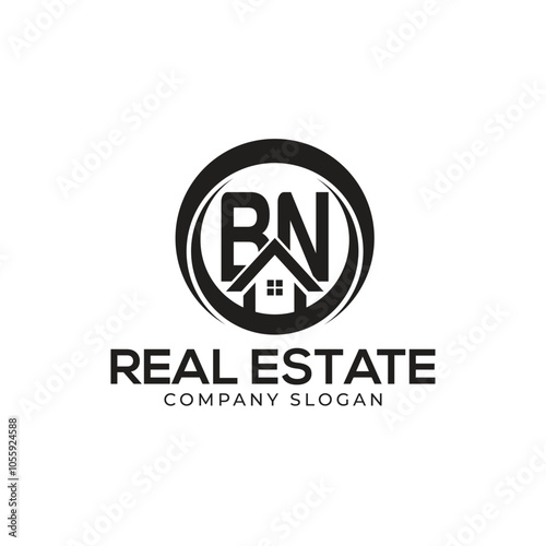 BN Real Estate Logo template