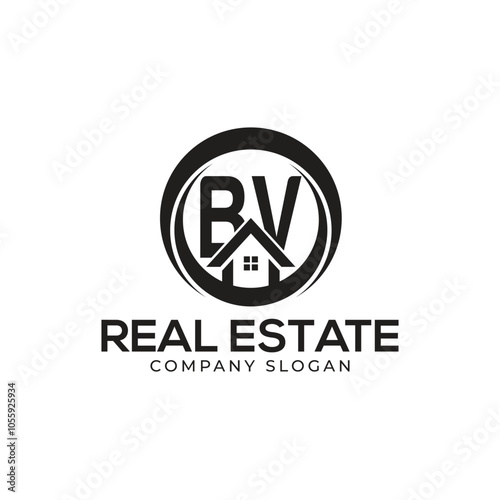 BV Real Estate Logo template