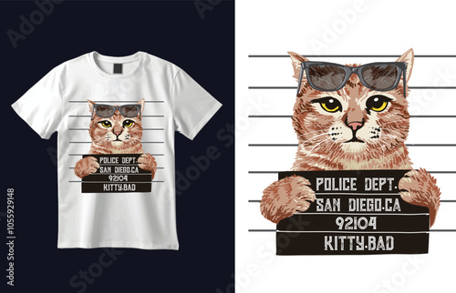 cat t-shirt design