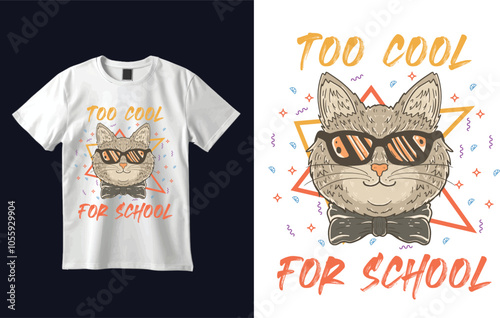 cat t-shirt design