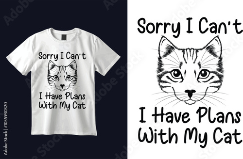 cat t-shirt design