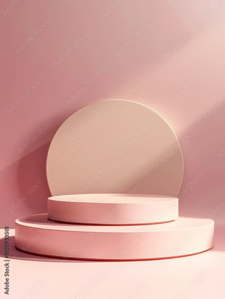 minimal background gradient light pink color, podium minimal background gradient light pink color, podium