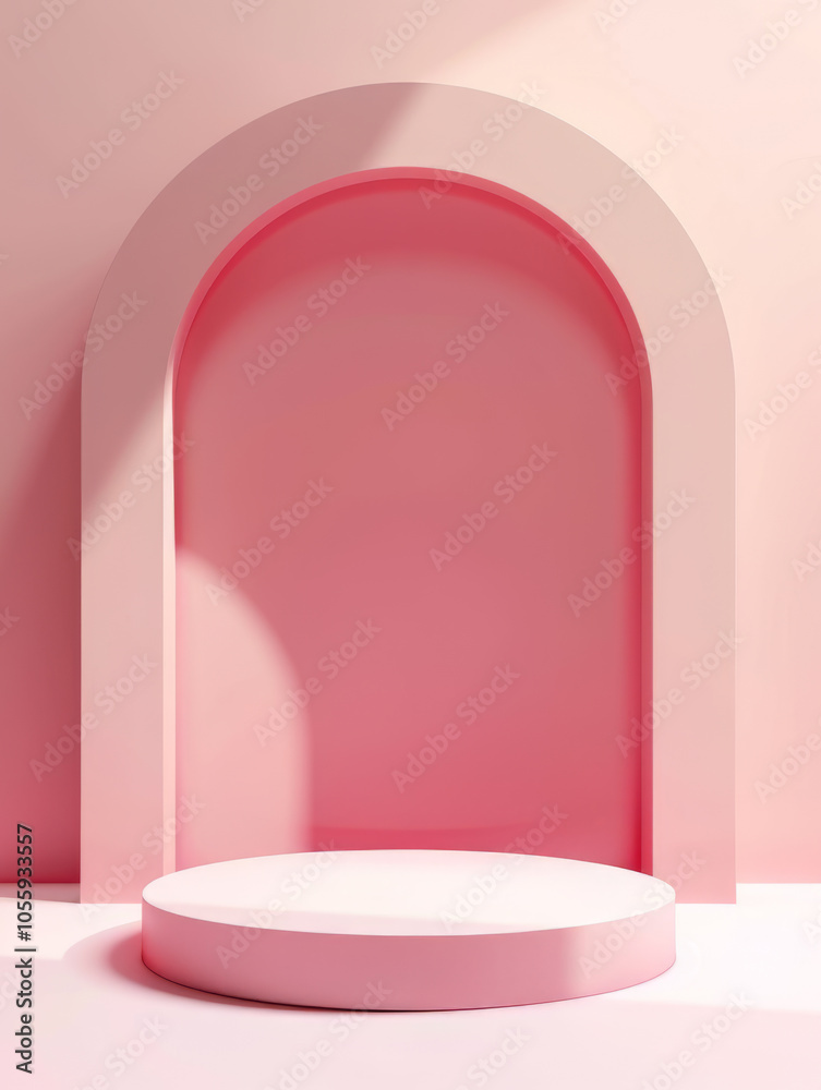 minimal background gradient light pink color, podium minimal background gradient light pink color, podium