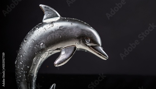 Silver Dolphin Icon, Statue 