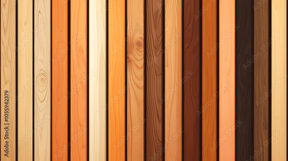 Fototapeta premium Varied Wood Textures in Warm Tones