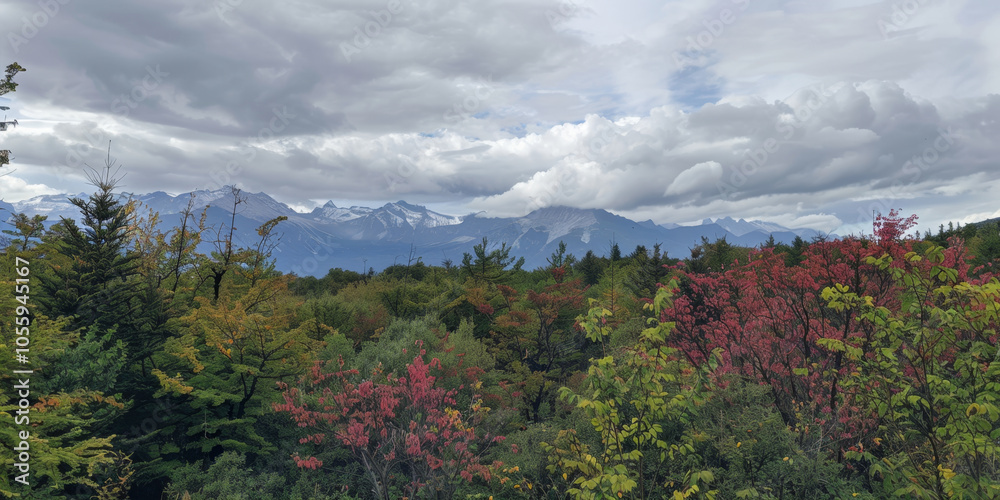 Obraz premium clouds over the mountains