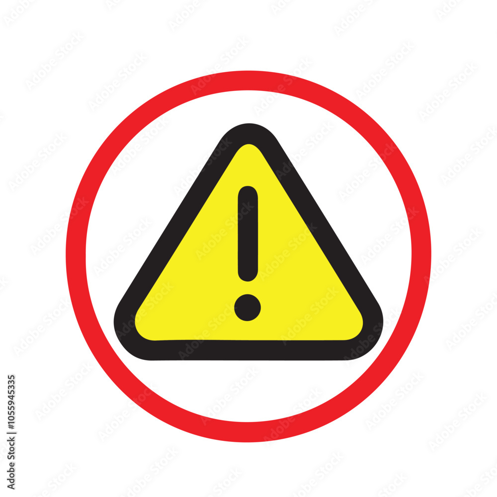 Warning icon silhouette vector on white background Warning icon silhouette vector on white background