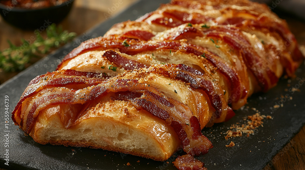 Golden Bacon and Epi Bread Fresh and Savory Golden Bacon and Epi Bread Fresh and Savory