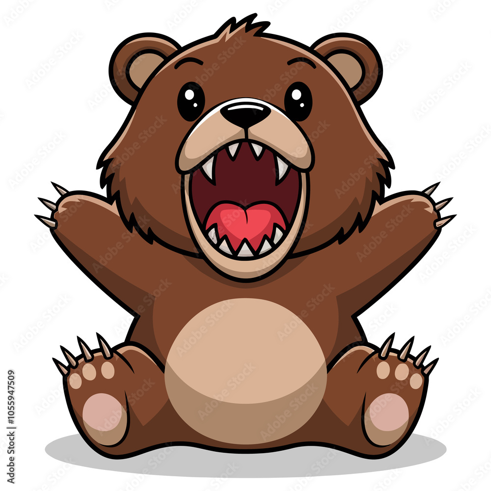 Fototapeta premium bear cartoon character