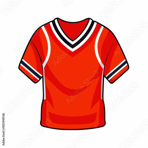 American football jersey icon isolated vector Illustration (6) photo