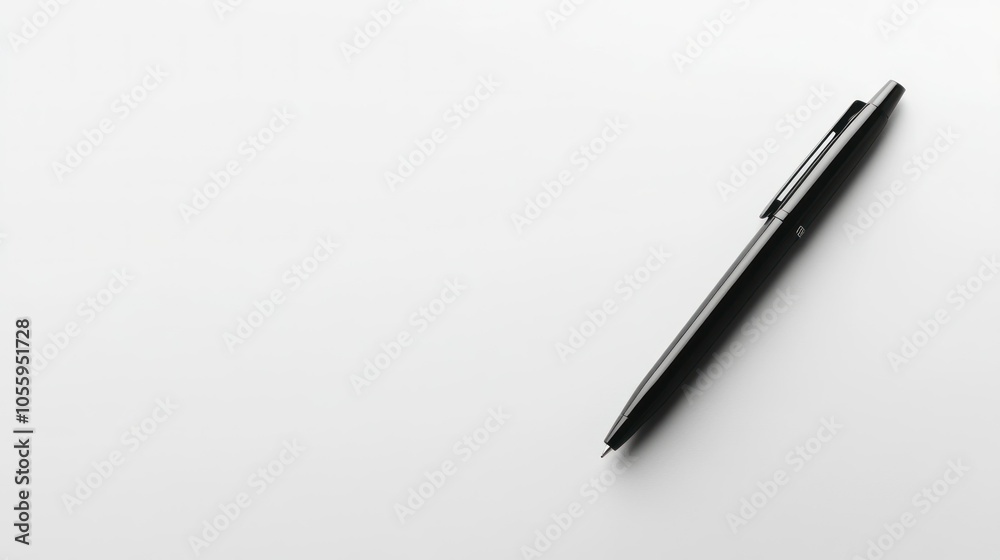 Black Pen on a White Surface Black Pen on a White Surface