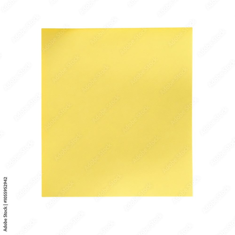 A vibrant yellow sticky note against a transparency background, perfect for reminders or messages. A vibrant yellow sticky note against a transparency background, perfect for reminders or messages.