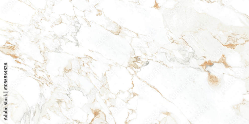 Obraz premium Carrara statuario white marble with golden luxury effect, white marble texture background, glossy marble texture for ceramic tiles design.