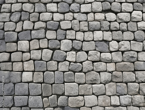 Seamless Stone Shaped Road Texture for Urban Design Background