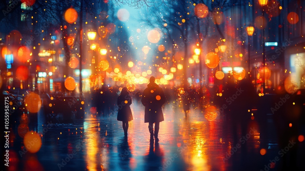 Obraz premium Captivating Blurred Background of an Open-Air Concert Featuring Enthusiastic Crowds in a Vibrant Atmosphere