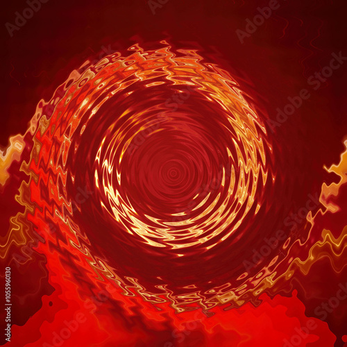 Gradient background top and bottom center dark red and light red yellow  color wallpaper compane waves circle photo