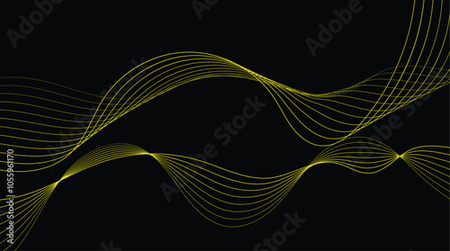 Abstract colorful wave lines background. Futuristic technology concept. Modern flowing wave lines. Dynamic wave pattern. Vector illustration.