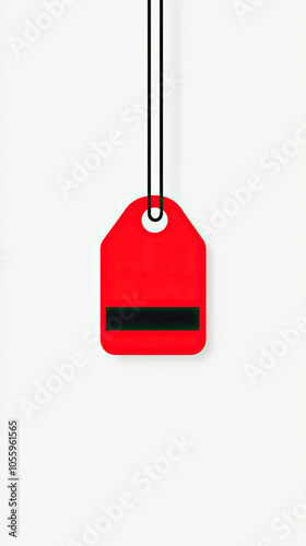 A red tag with bold black lettering depicting Black Friday promotions captures attention symbolizing the excitement of shopping and discounts during the holiday sales photo