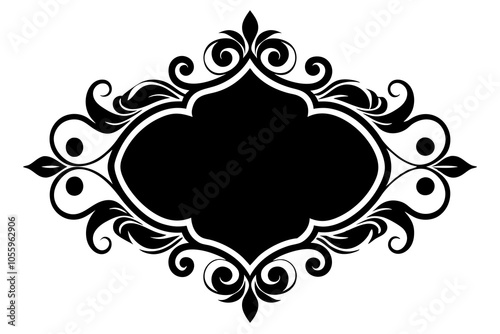 Ornate perfect for Page borer on white background