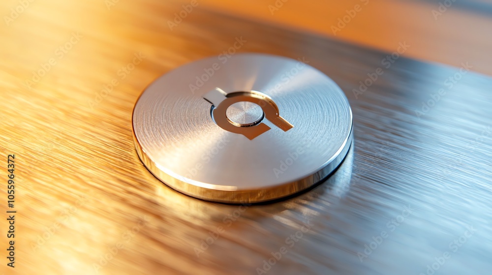 Metal push button with engraved power symbol, ideal for power onoff switches Metal push button with engraved power symbol, ideal for power onoff switches