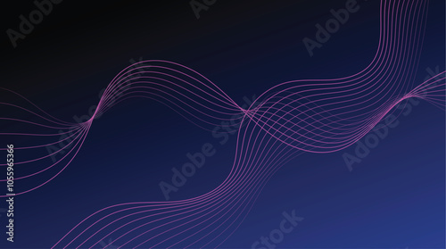 Abstract colorful wave lines background. Futuristic technology concept. Modern flowing wave lines. Dynamic wave pattern. Vector illustration.
