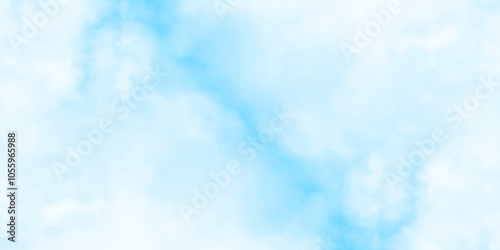 Gradient light white sky background with fluffy clouds .Nature landscape in environment day horizon skyline view .cloudy in sunshine calm bright winter air background. 
