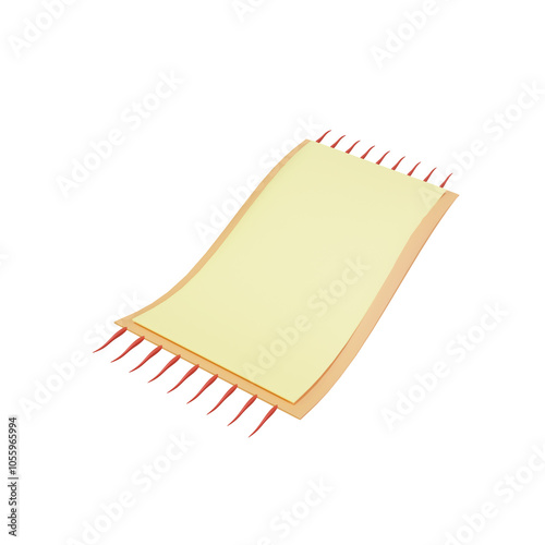 3D prayer mat with tassels