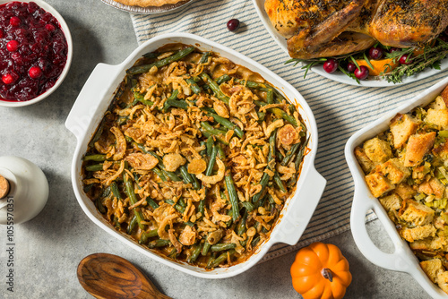 Green Bean Casserole Homemade for Thanksgiving photo