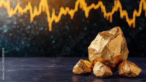 Visualization of a digital dashboard comparing gold with other commodities, showing gold s performance, Commodity comparison dashboard, Insightful and techforward photo