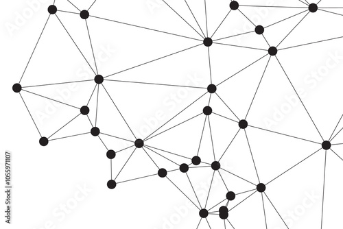 Abstract technology background. Minimalist Geometric Network Pattern. Connected dots and lines abstract background. Abstract internet connection network technology graphic design background. Network