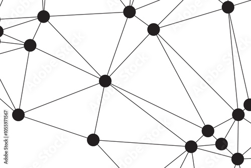 Abstract technology background. Minimalist Geometric Network Pattern. Connected dots and lines abstract background. Abstract internet connection network technology graphic design background. Network