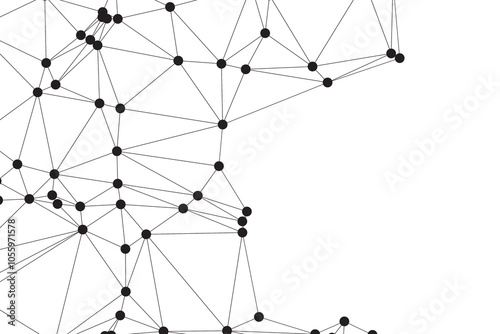 Abstract technology background. Minimalist Geometric Network Pattern. Connected dots and lines abstract background. Abstract internet connection network technology graphic design background. Network