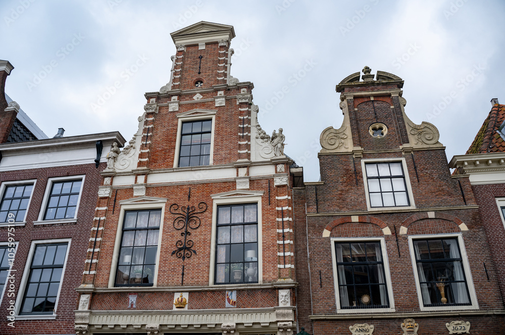 Fototapeta premium House facades in the old town of Alkmaar in the Netherlands