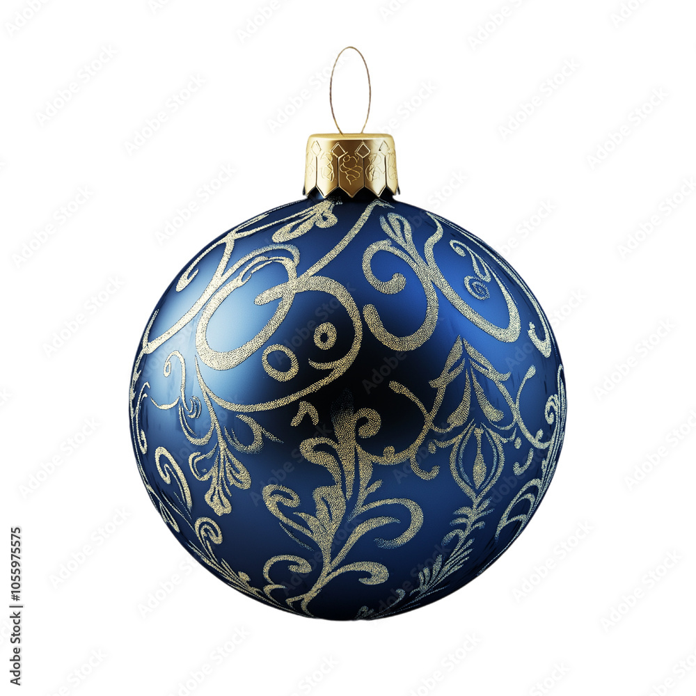 christmas ball on white