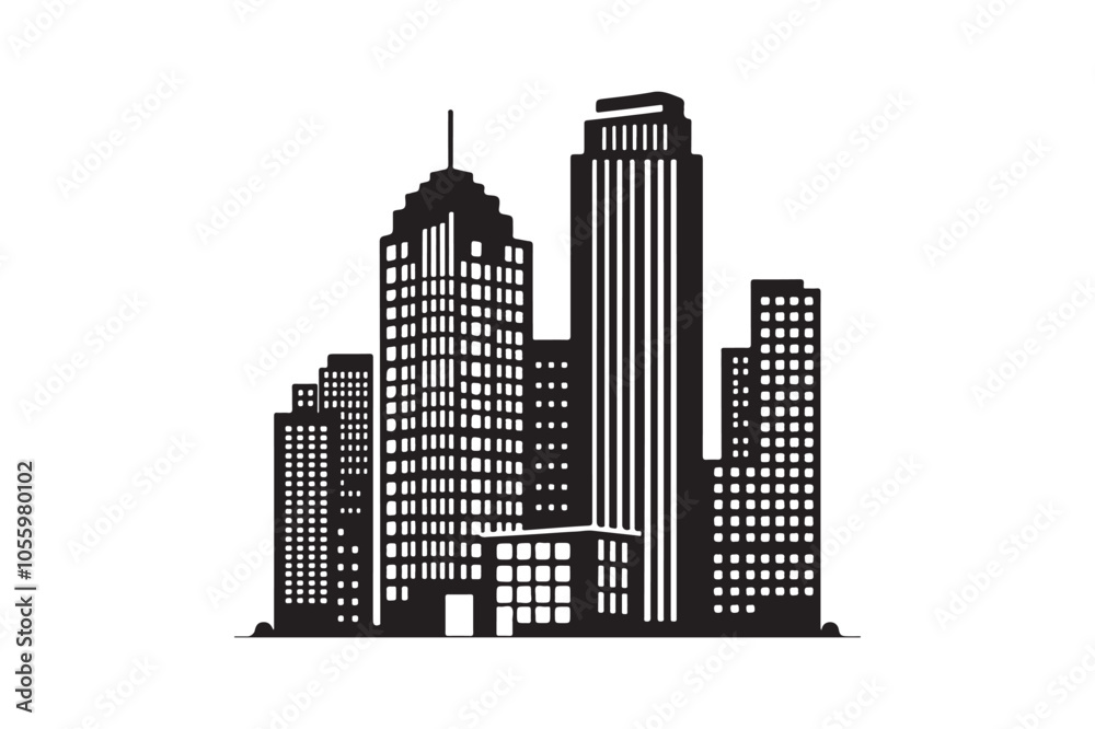 Building Vector silhouette Building Vector silhouette