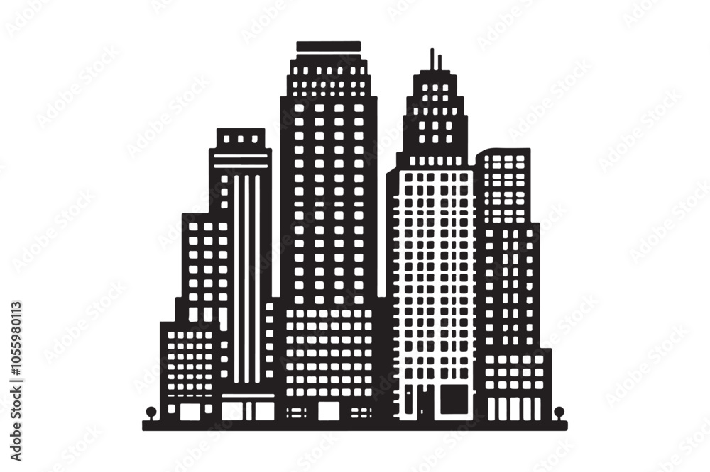 Building Vector silhouette Building Vector silhouette