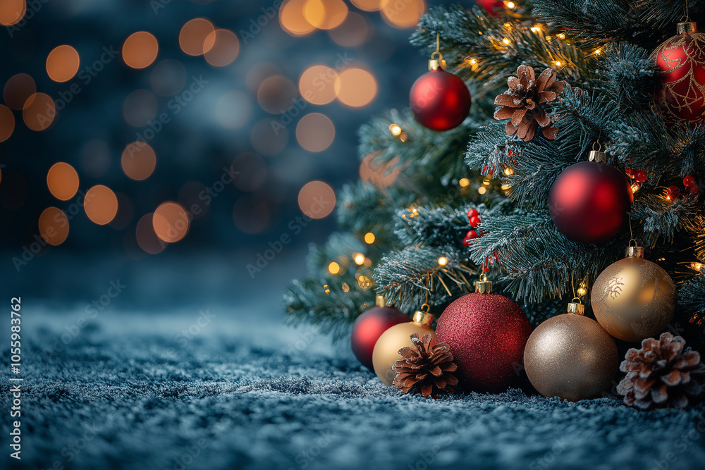 Fototapeta premium Background images for Christmas celebrations, suitable for graphic designers and anyone who needs them. Concept festive photography.