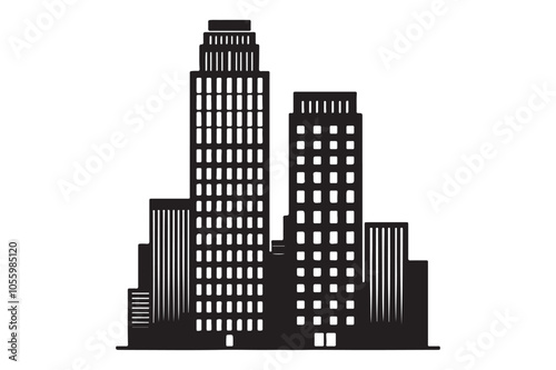 Building Vector silhouette