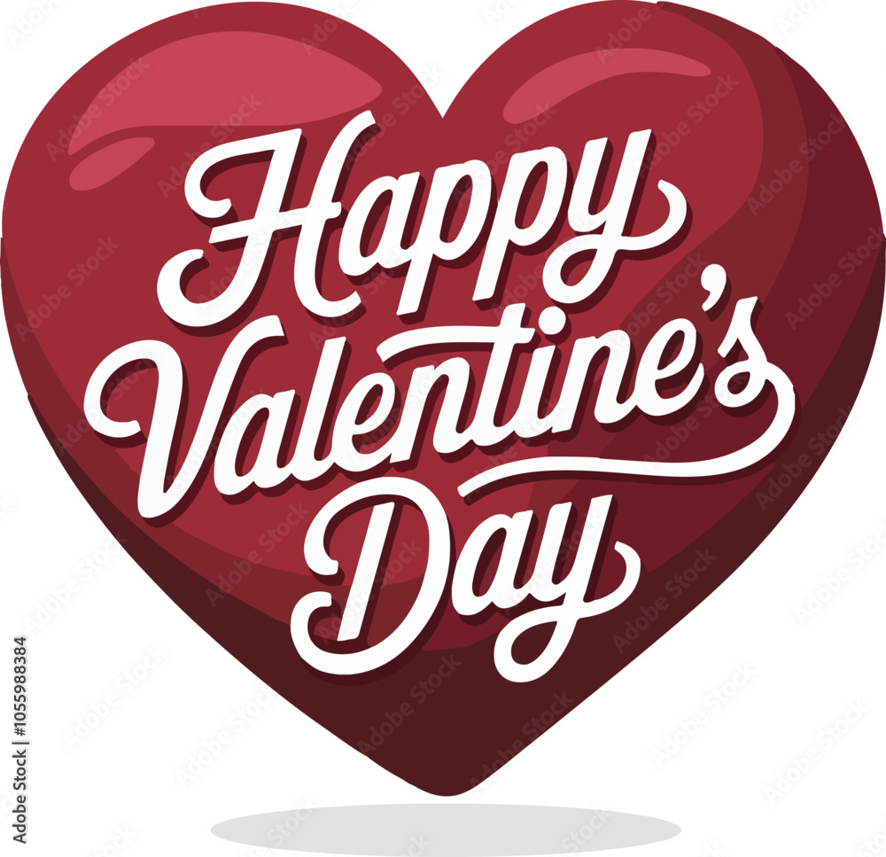 Happy valentine's day in heart shape Happy valentine's day in heart shape
